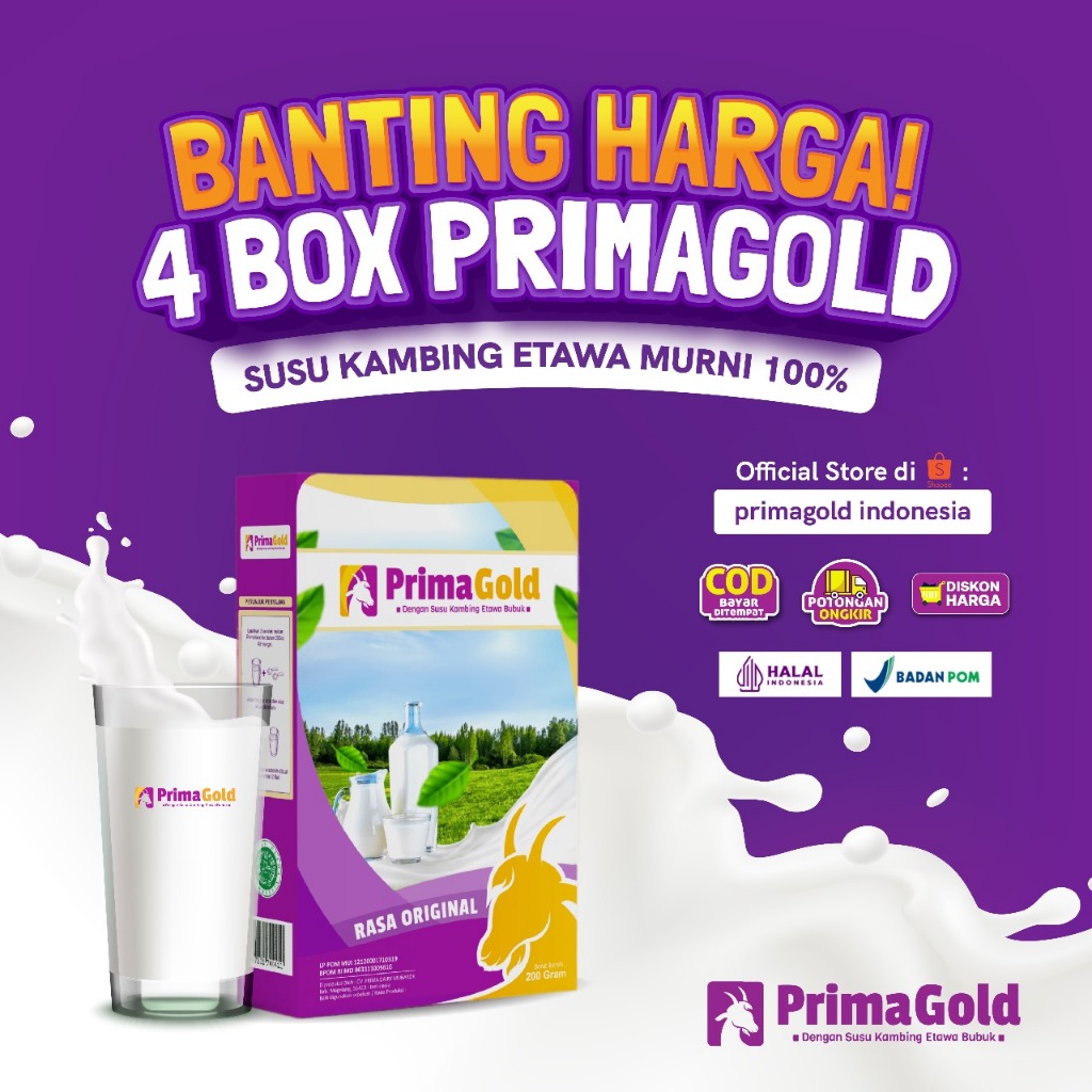 

PROMO 4 BOX SUSU ETAWA PRIMAGOLD ORIGINAL