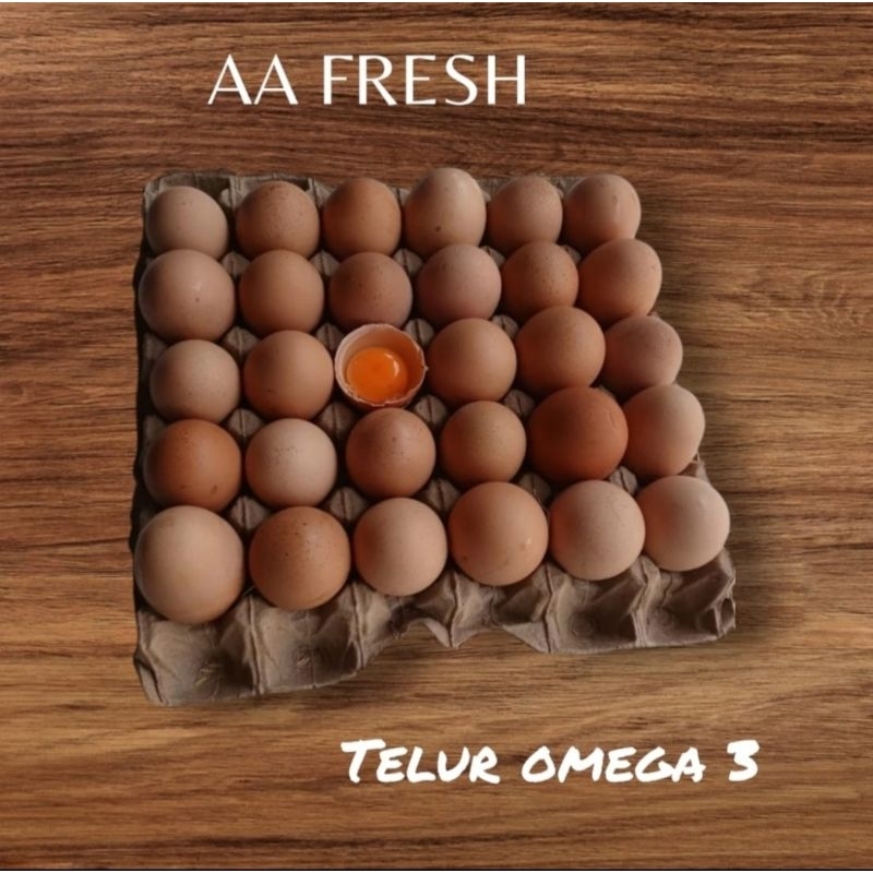 

Telur omega 3 premium/telur omega fresh/telur ayam negeri/telur ayam kampung