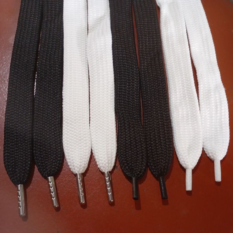 TALI SEPATU GEMUK PREMIUM 2 CM UJUNG MIKA DAN UJUNG BESI