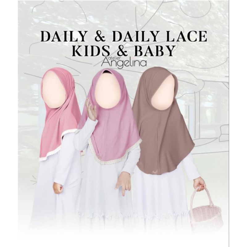 Reject Sale - Daily Khimar dan Daily Lace Kids DKK DLK Atelier Angelina