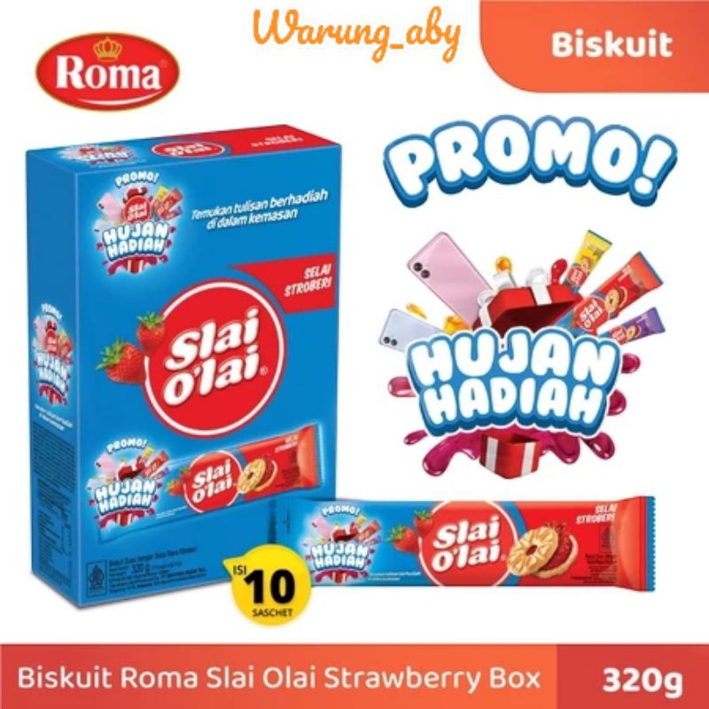 

Biskuit Slai Olai Box | Roma Slai Olai Box Isi 10 Sachet