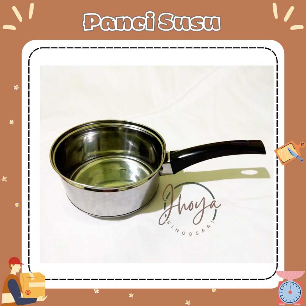 PANCI SUSU STAINLESS PANCI SUSU ANTI LENGKET PANCI SUSU STAINLESS STEEL TEBAL PANCI MASAK MIE PANCI 