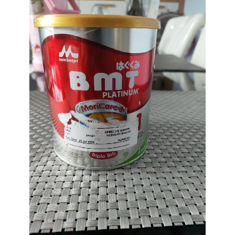 

Morinaga BMT Platinum 1 Usia 0-6 Bulan uk. 400 gr gratis susu menyusui