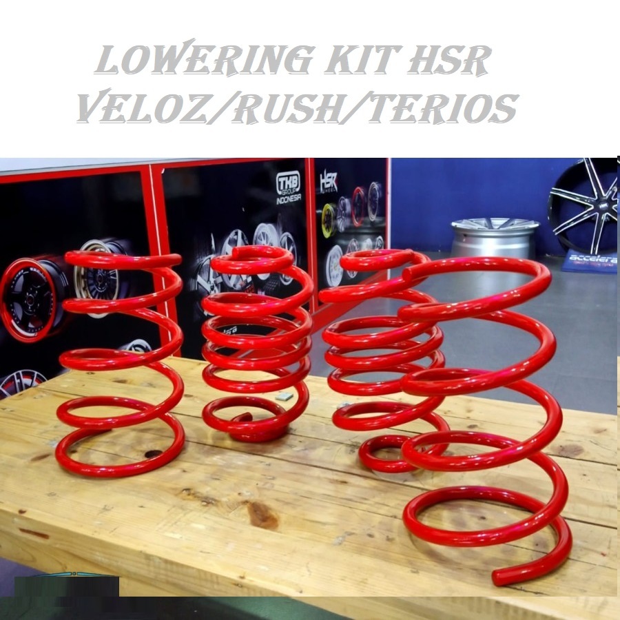 PER CEPER MOBIL NEW VELOZ XENIA / LOWERING KIT HSR RED TOYOTA AVANZA RUSH TERIOS