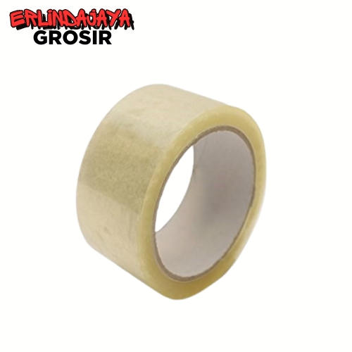 

ERLINDAJAYAGROSIR Lakban Clear Lucky Tape Isolasi Bening 2 inch 48 mm