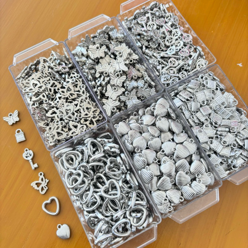 10gr charm silver ringan | 10gr manik liontin silver | Charm silver | manik kupu silver | love pando