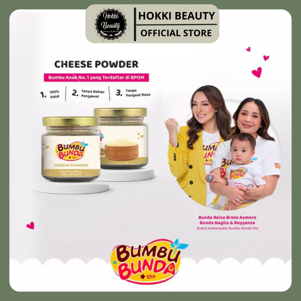 

BUMBU BUNDA ELIA (BELI 2 GRATIS 1 MIX PRODUK) CHEESE POWDER | KEJU BUBUK 50GR NON MSG