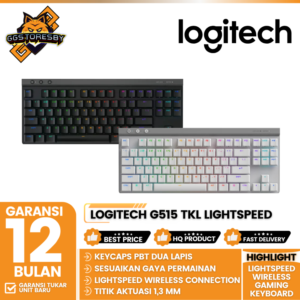 LOGITECH G515 TKL LIGHTSPEED WIRELESS Gaming Keyboard