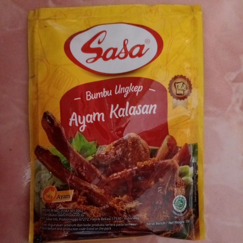 

SASA BUMBU UNGKEP AYAM KALASAN 33g