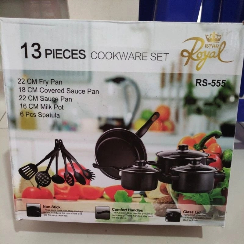 13 pieces cookware set Royal [BABY MILK SHOP]