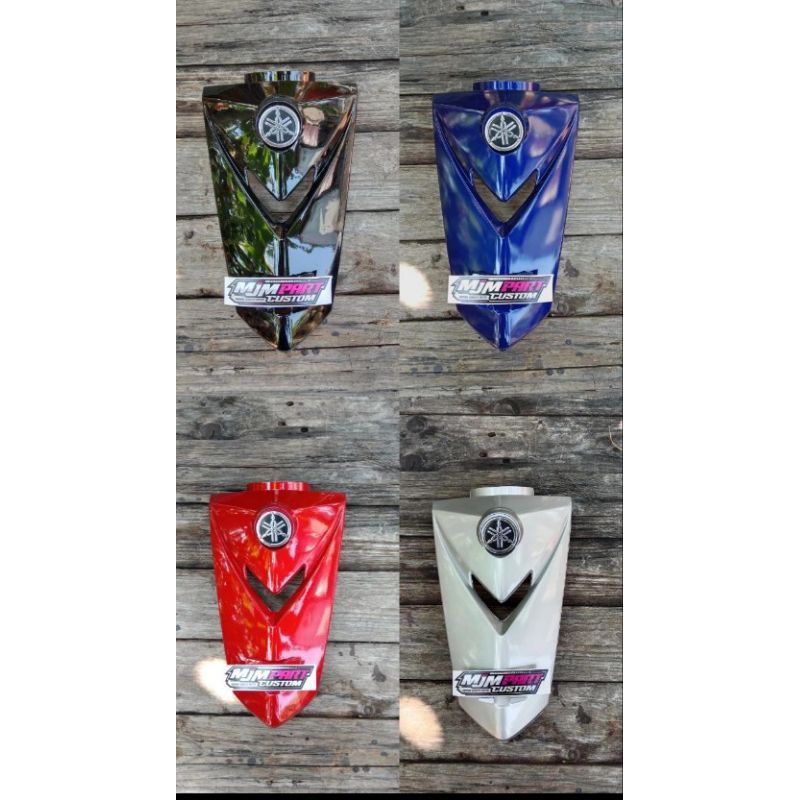 Cover panel dada dasi dudukan plat nomor depan YAMAHA VEGA R NEW set logo garputala yamaha all warna