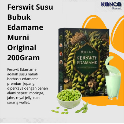 

Ferswit Susu Edamame Susu Bubuk Asli Kedelai Jepang Original 200Gr