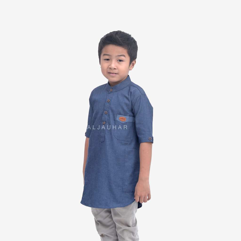 ORIGINAL ALJAUHAR Baju Koko Pakistan Anak Ayah Couple Denim