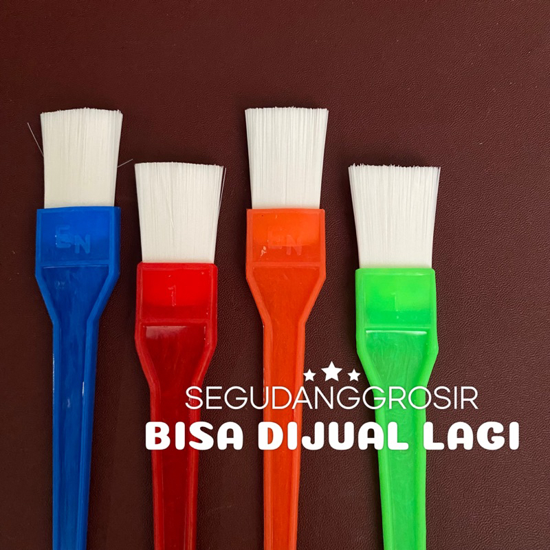 6 PCS DAN 1 LUSIN KUAS KUE / KUAS KUE PLASTIK / KUAS MENTEGA / KUAS PANGGANGAN / KUAS KUE SEDANG MUR