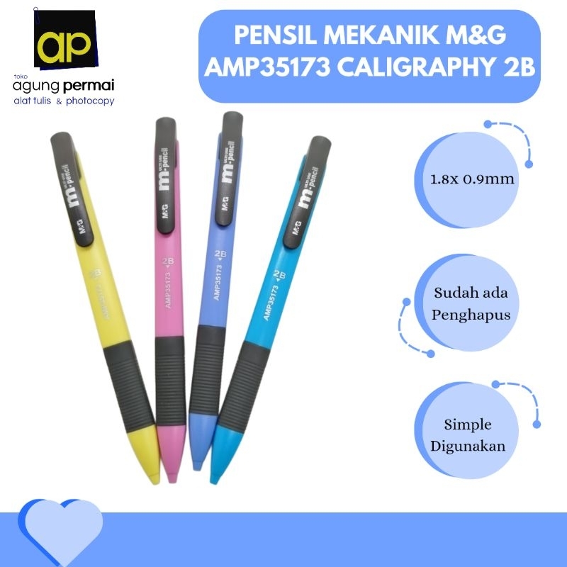 

Pensil Mekanik M&G AMP33701 Calligraphy 2B