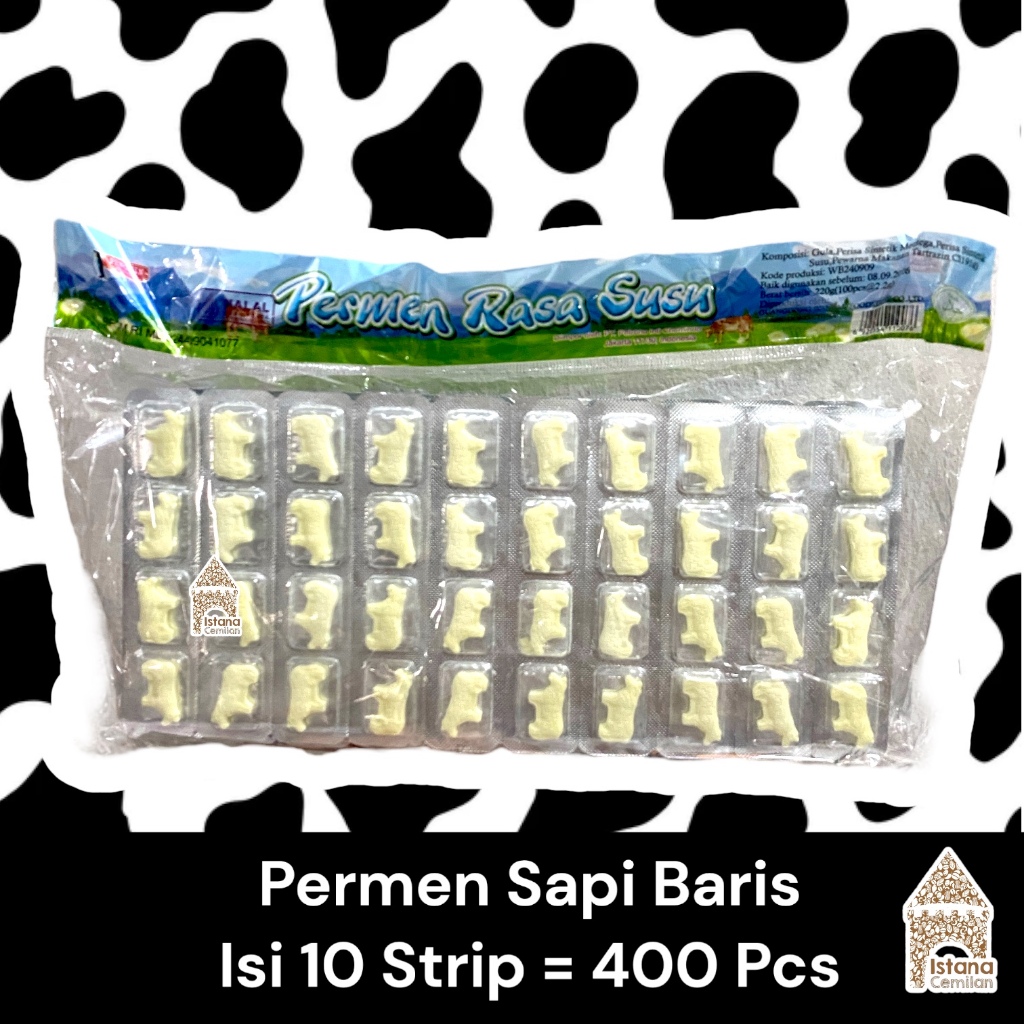 

Permen Sapi Baris PACK (isi 400 pcs)
