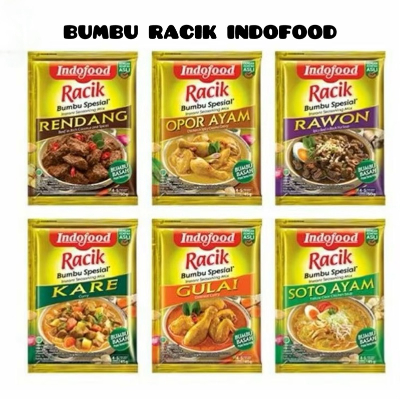 

indofood racik bumbu spesial instant seasoning mix bumbu dapur masakan