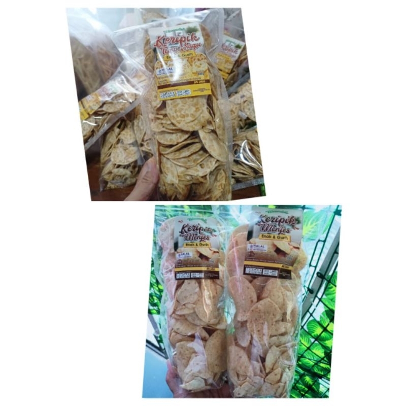 

Kripik Tempe Sagu & Kripik Menjes (200gram)