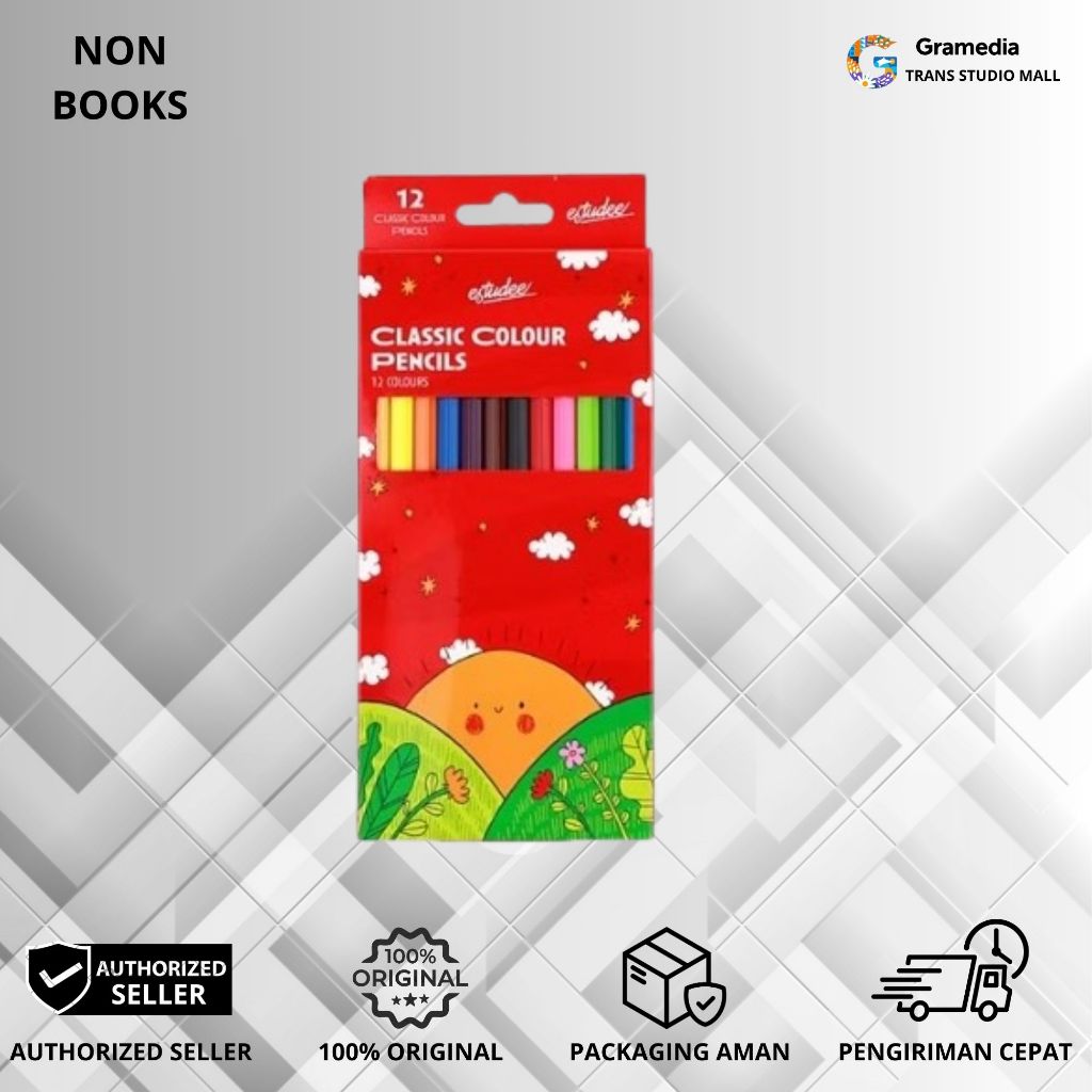 

Gramedia Bandung TSM - ESTUDEE CLASSIC COLOR PENCIL 12 ES-PCL12