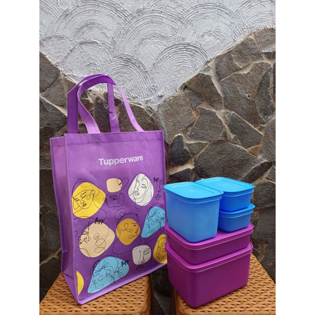 FROZY COZY + TAS Tupperware / wadah di frezer