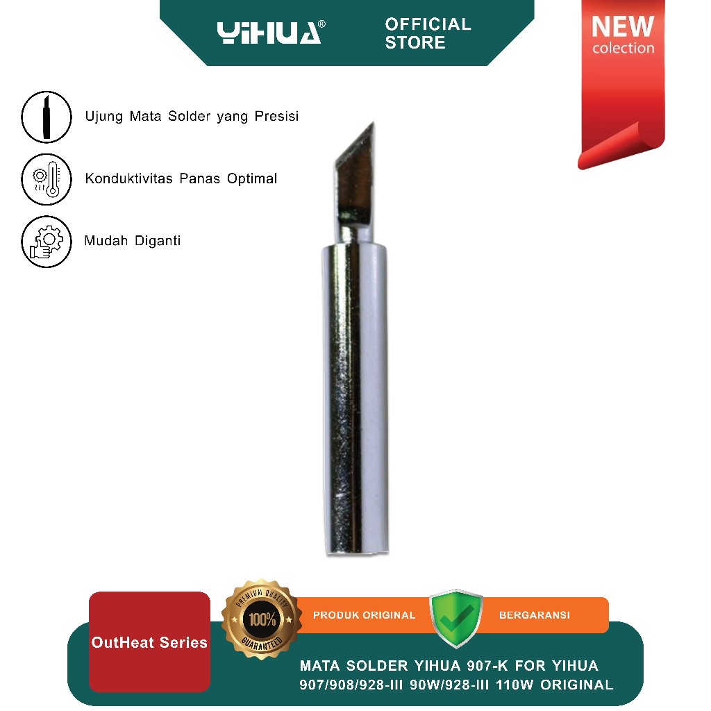 MATA SOLDER YIHUA 907-K FOR YIHUA 907/908/928-III 90W/928-III 110W ORIGINAL