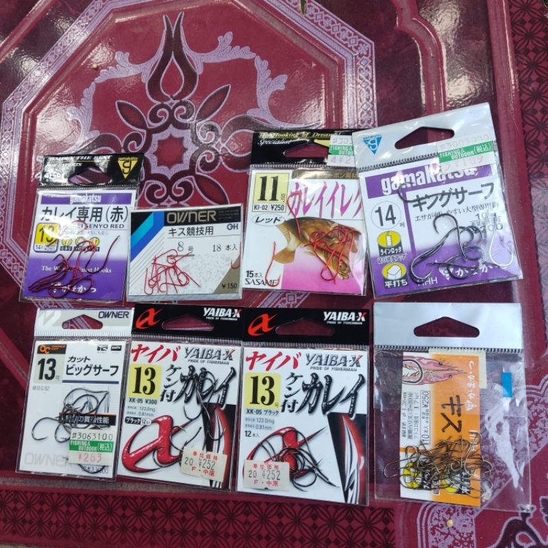 Hook Sisa Owner, Sasame, Gamakatsu, dll. tanpa lubang