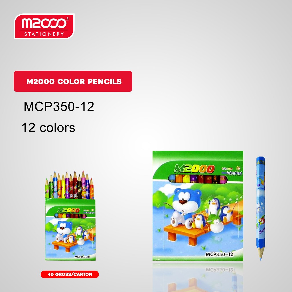 

M2000 Pensil Warna M2000 Plastic Colored Pencil 12 Colors