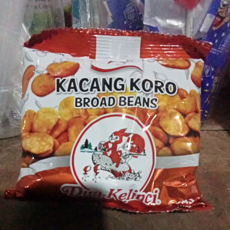 

Kacang Koro (broad Beans) Dua Kelinci 14gr Rp 10.000/pak (isi 10pcs)