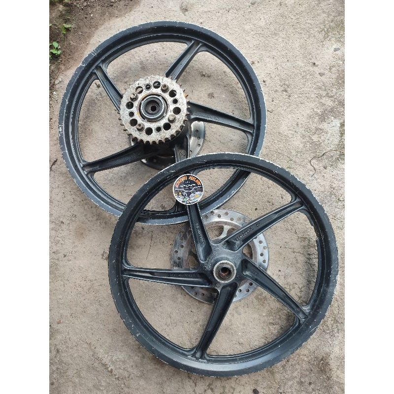 velg depan belakang honda supra x 125 DD original