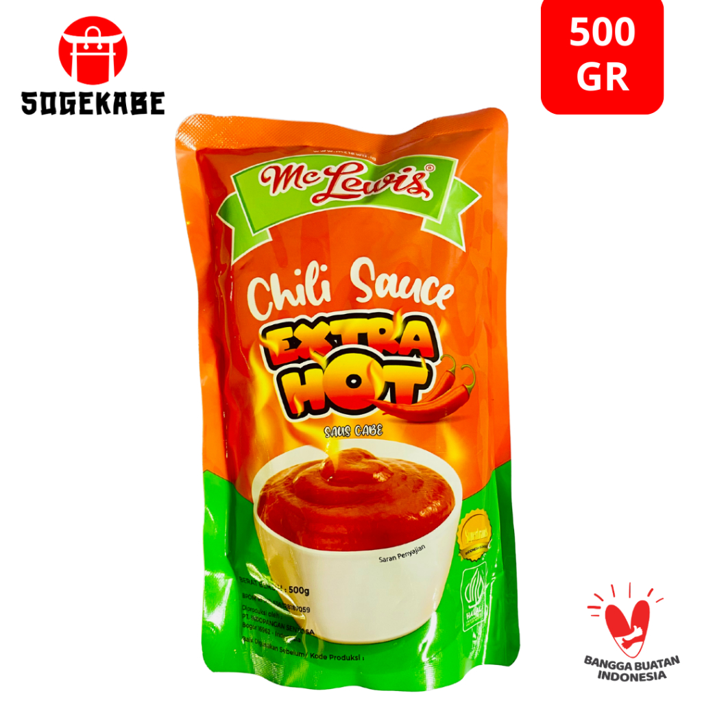 

Mc Lewis Extra Hot Chilli Sauce - Pouch 500 Gr