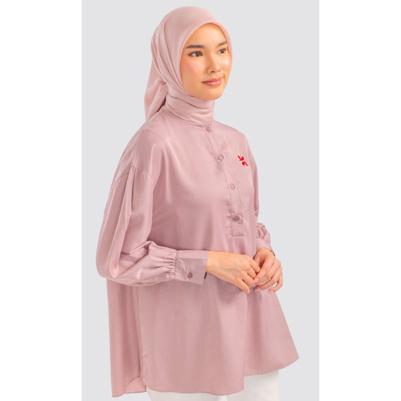 Goldie Top Riamiranda Cloverm RM Atasan Wanita Ria Miranda Kemeja Blouse