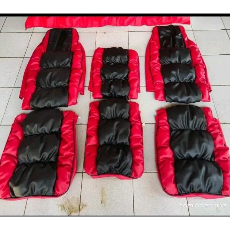 sarung jok mobil truk fuso fighter/fuso orange model sofa cod