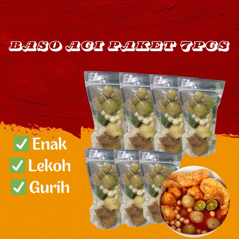 

Baso aci isi ayam paket hemat 7pcs lebih murah || isian ayam original
