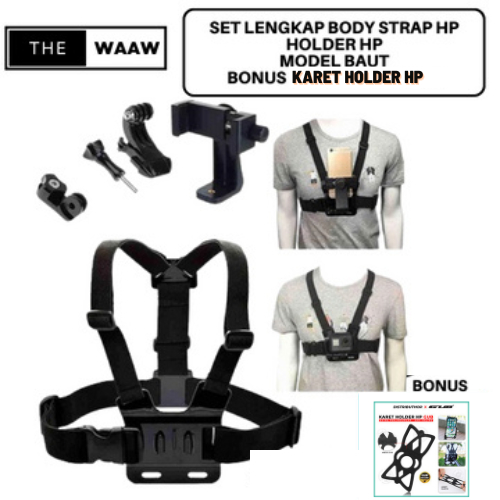 Body Strap Hp Holder Clamp 360 Chest Strap Mounting Strap Dada Motovlog