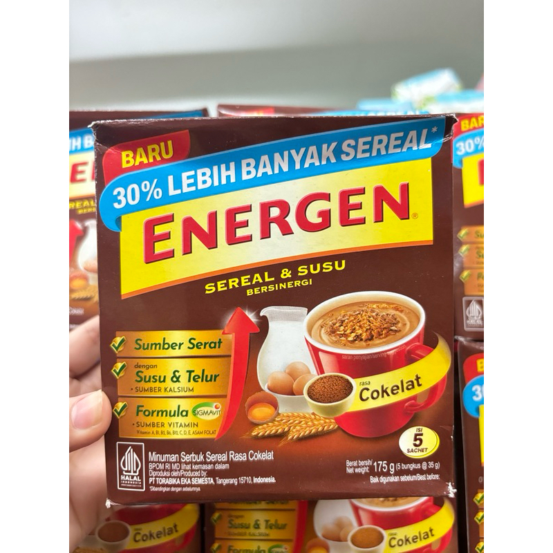 

ENERGEN SEREAL BOX COKLAT 5 x 35gr