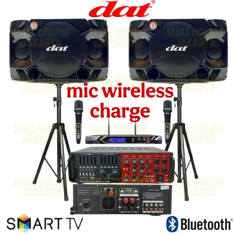 paket karaoke dat 10 inch sound system paketan indoor rumah home theater