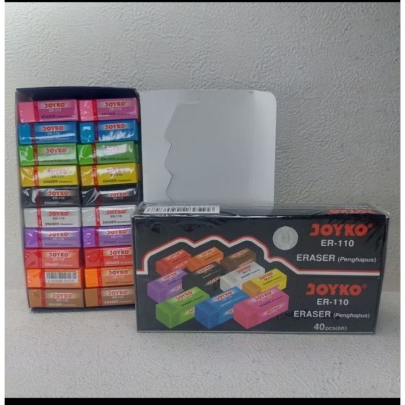 

Penghapus Joyko kecil warna warni Er110/ pak an isi 40