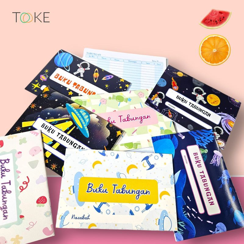 TOOKE - Buku Tabungan / Buku Tabungan Sekolah / Buku Tabungan TK & SD / Buku Tabungan Lucu / Buku Ta