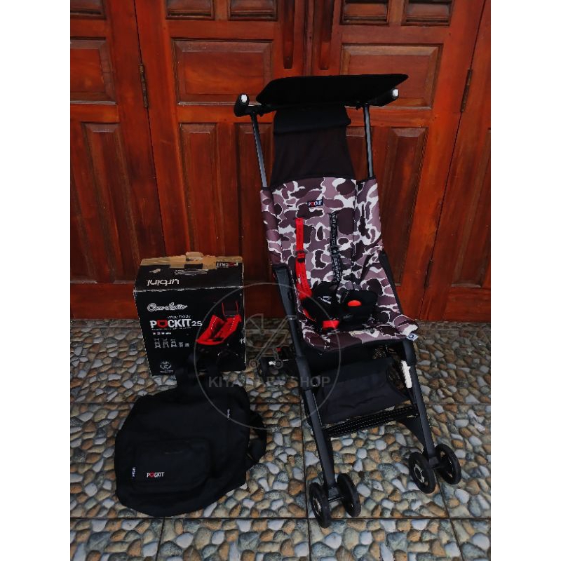 STROLLER COCOLATTE POCKIT GEN 7 - BEBE APES PRELOVED FULL SET