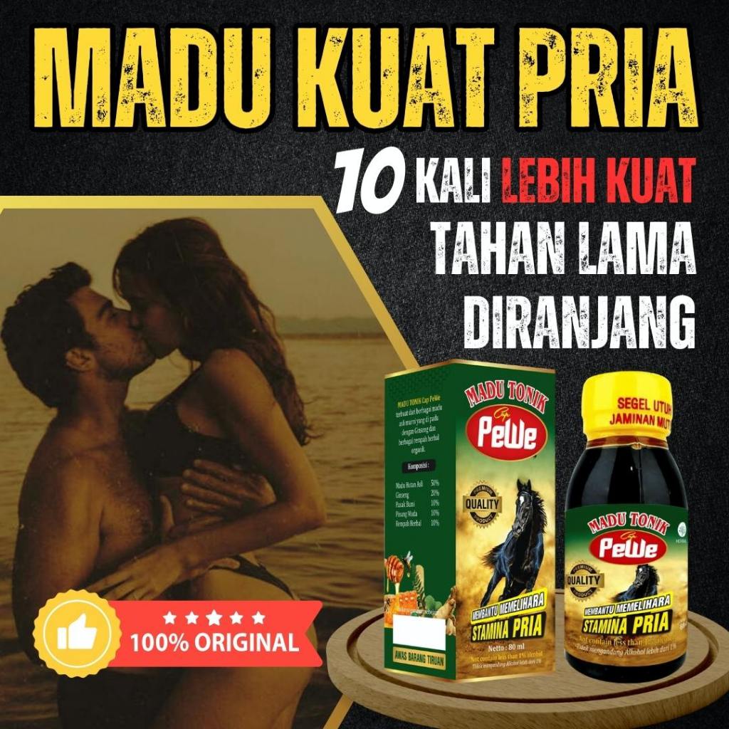 

MADU TONIK PEWE Ori Madukuat Herbal Tingkatkan Performa Pria Perkasa Kuat Tahan Lama Di Ranjang