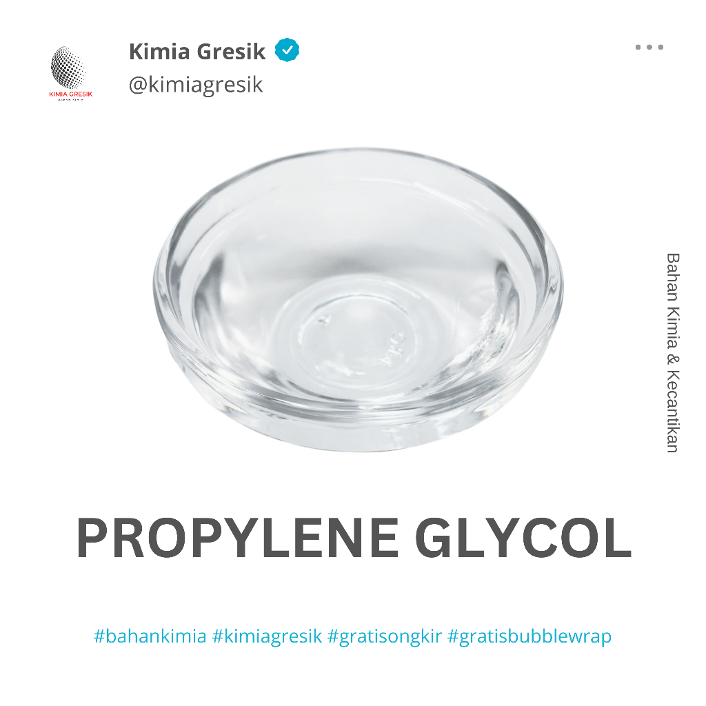

PG USP Grade Propylene Glycol Propilen Glikol 100 gr