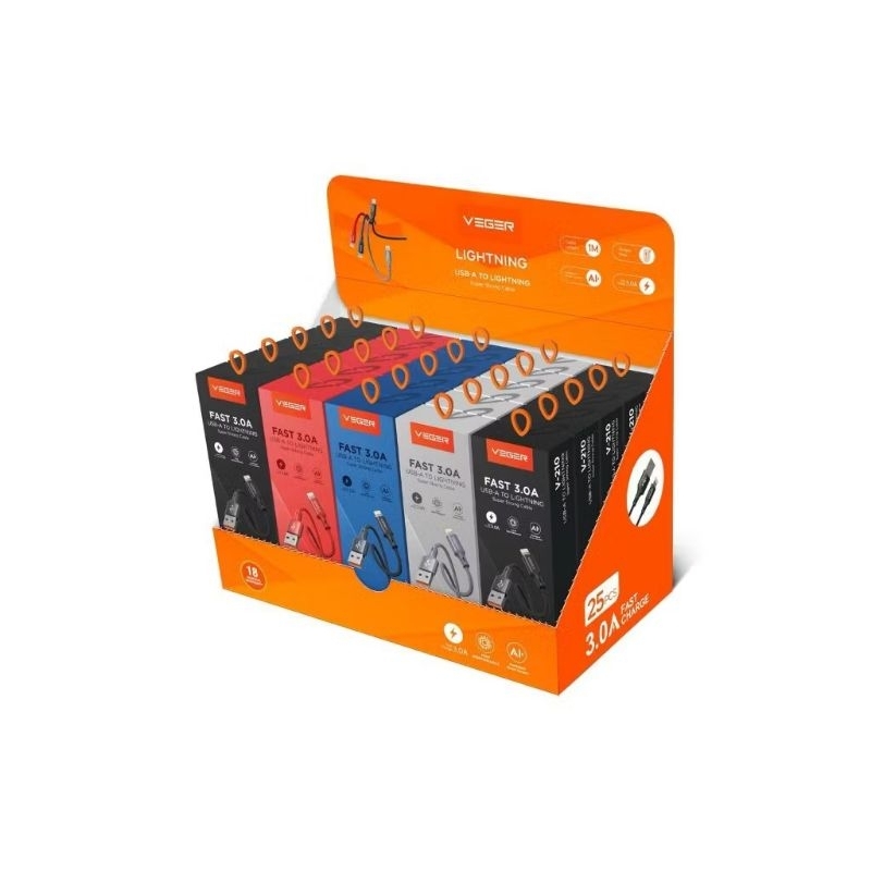Kabel Charger Veger V-200 Type- C Fast Charging
