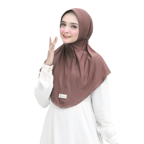 KALIZA - Jilbab Bergo Edisi Coklat Pramuka Matt Jersey