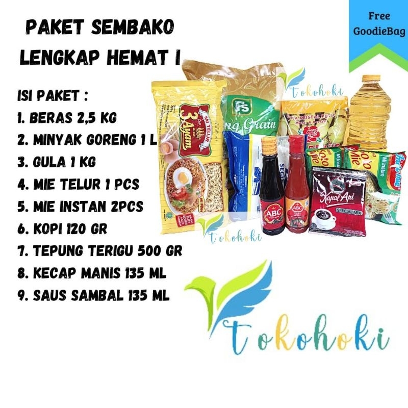 

PAKET SEMBAKO LENGKAP HEMAT I