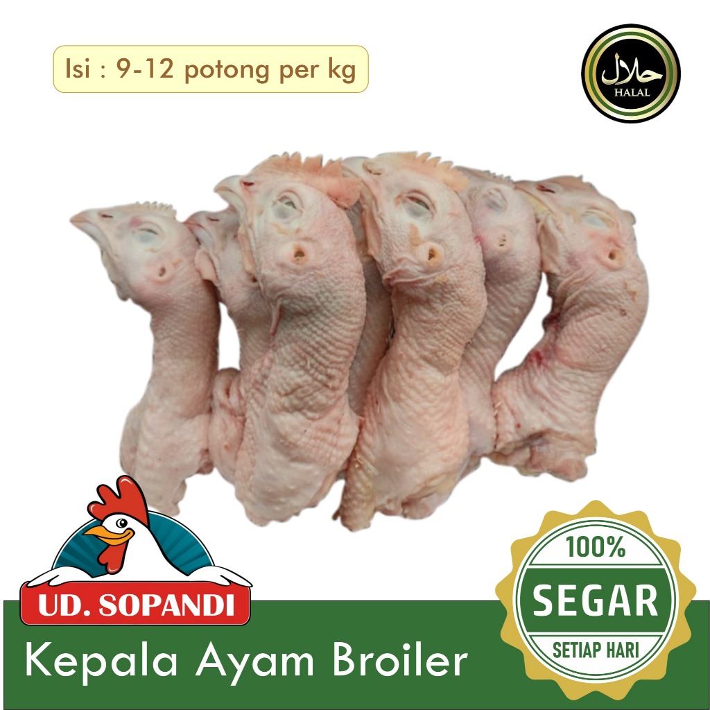 

Kepala Ayam Broiler Segar 1 Kg