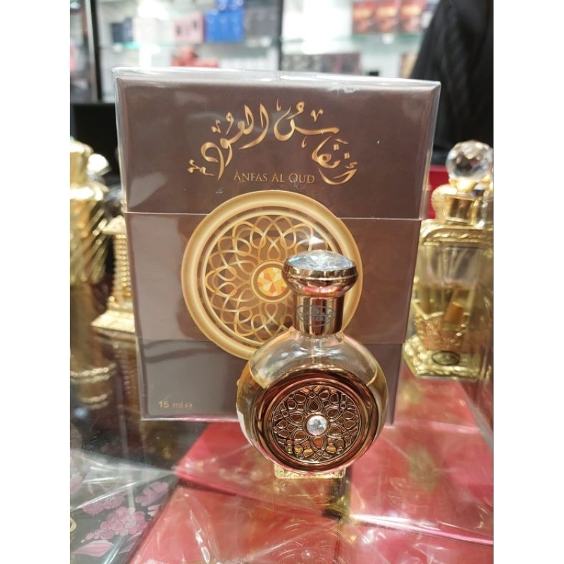 PARFUM MINYAK WANGI ANFAS AL OUD ORIGINAL OLES 15 ML  Al REHAB