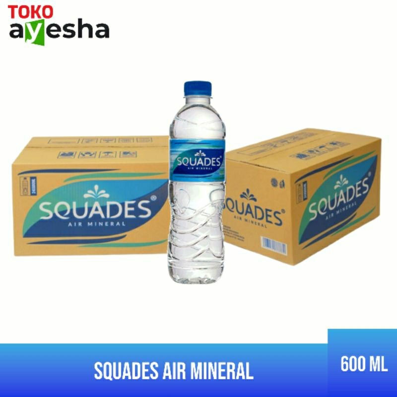 

Squades Air Mineral 600 ML - 1 Dos isi 24 Botol