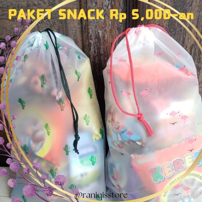 

Raniqisstore - (Ready Stock) (Tanpa Minimal Order) Paket Snack Pouch Murah Birthday / Paket Snack Gift Pouch Karakter