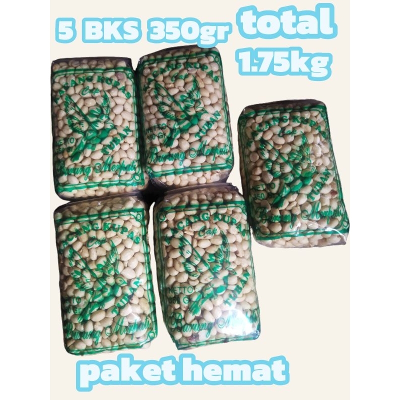 

KACANG KUPAS PAKET HEMAT ( 5 BUNGKUS) 350GR X 5 TOTAL 1.75kg