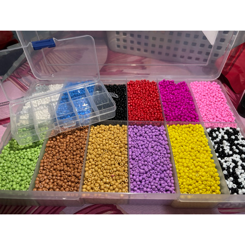 Serok Manik Pasir Glass Beads 4mm